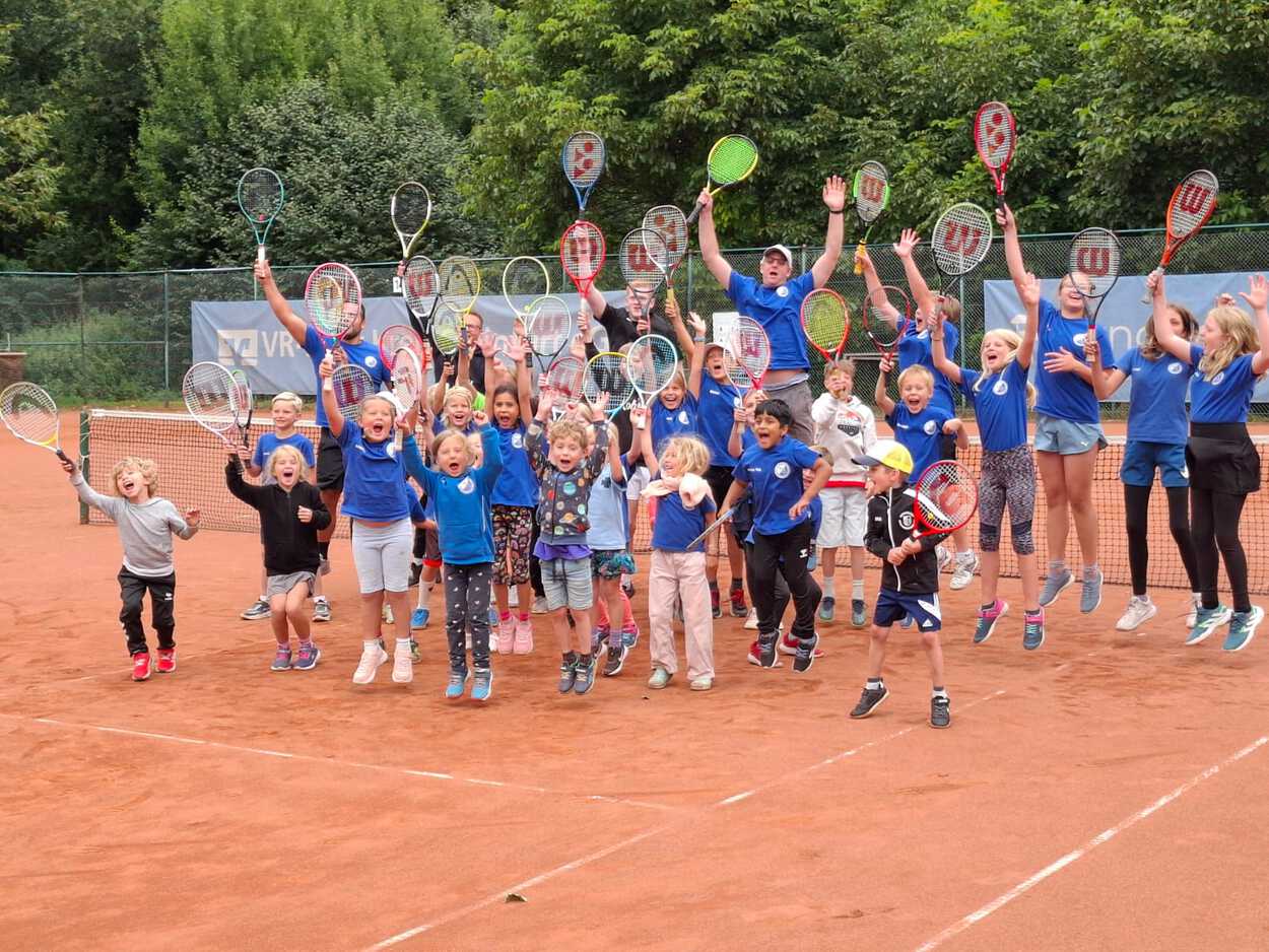 Kindertennis woche wieder mit viel  Spielfreude